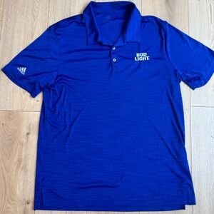 Adidas Royal Blue Bud Light Polo Shirt